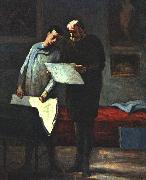 Honore  Daumier Advice to a Young Artist oil painting reproduction